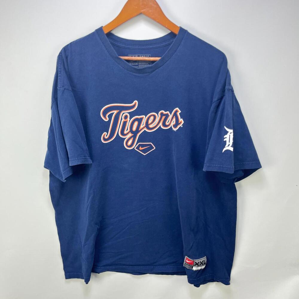 Vintage Detroit Tigers Nike MLB T Shirt Sun Faded T Shirt